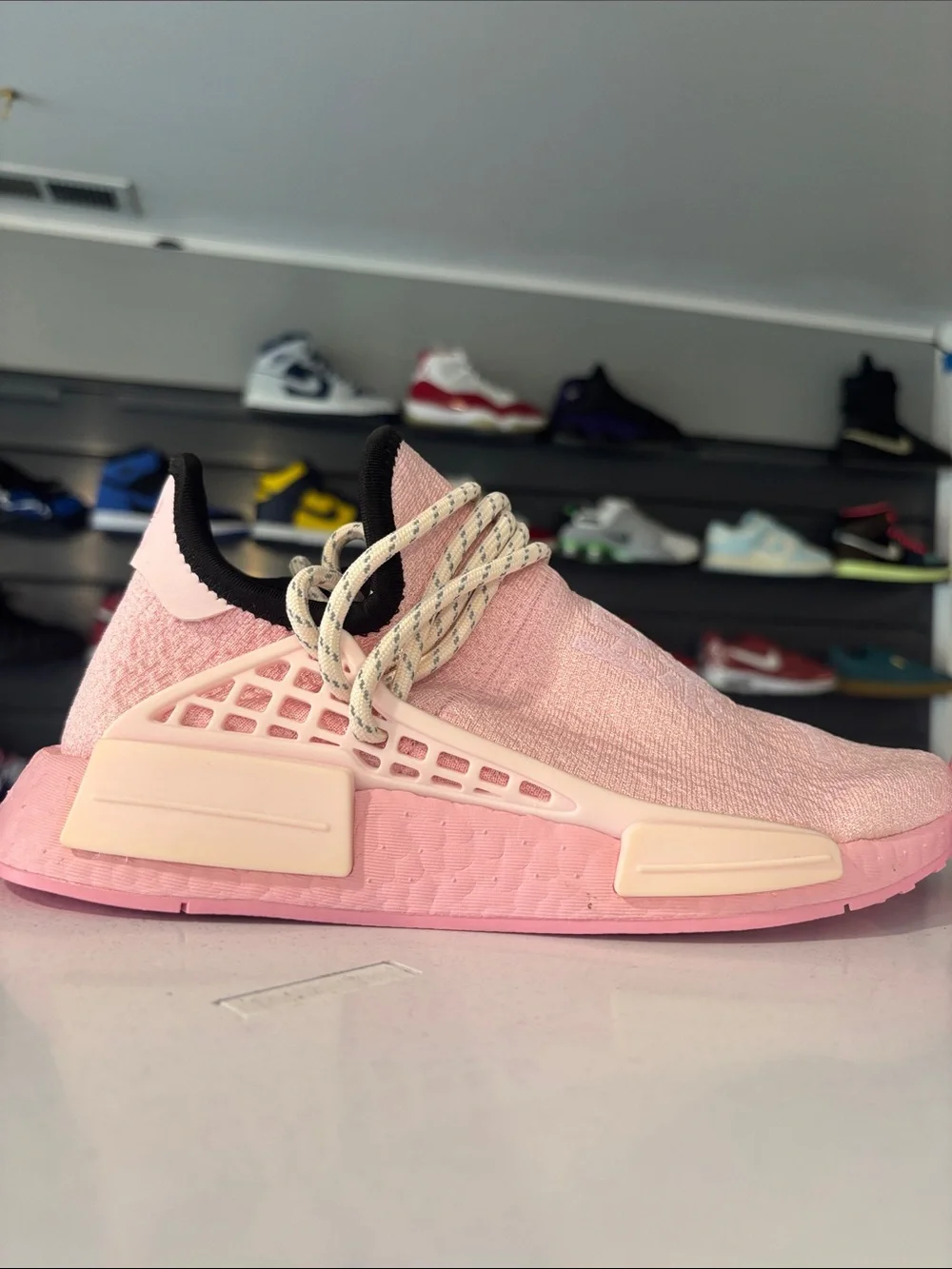Pharrell X Addidas NMD Human Race ’ Pink’ BG Size 4.5